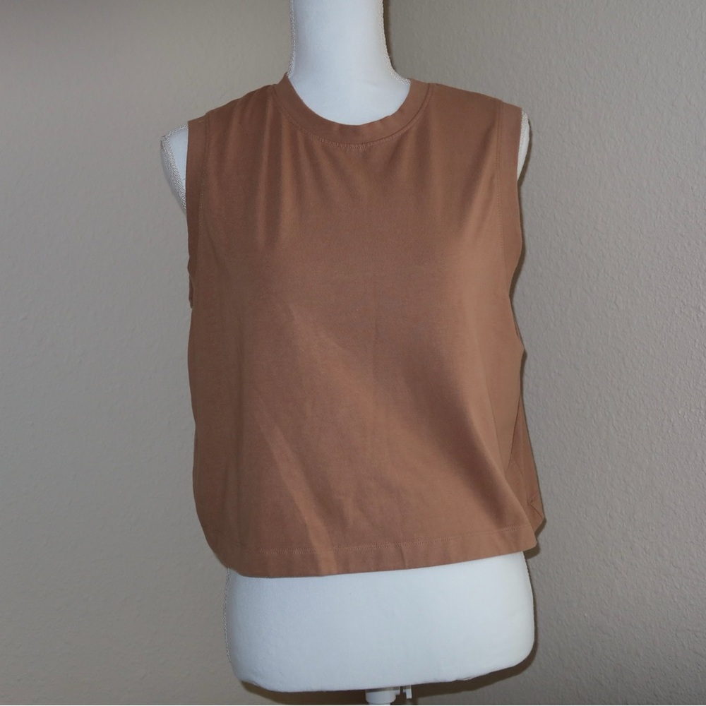 Sleeveless Tan Top